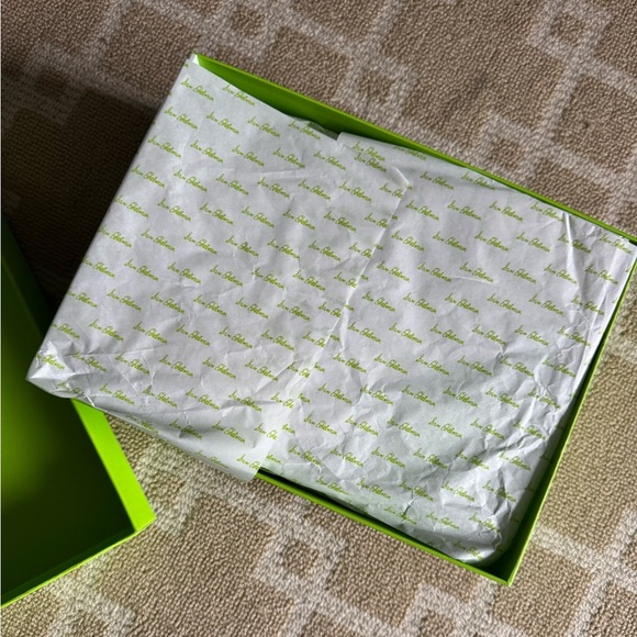 NIB Sam Edelman Peonie Kitten Heel Sandal White Leather Ankle Strap Resort 9.5 - Picture 14 of 17